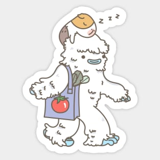 Bubu the Guinea Pig, Yeti Baby Sitter Sticker